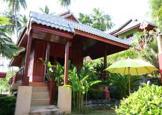 EVERY BUNGALOW IS SETTING IN LUSH GARDEN