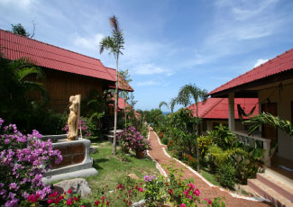 EVERY BUNGALOW IS SET IN LUSH GARDEN