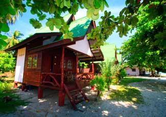 Bungalow with tropical style