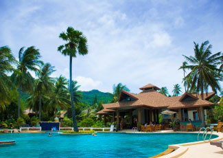 SWIMMING POOL AT RIN BEACH RESORT