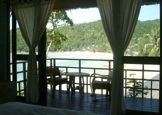 Balcony at Over Sea View Cottage