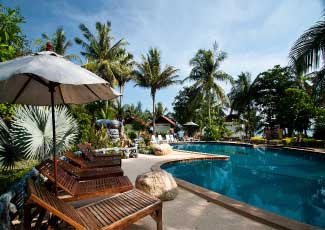 Relax by the Pool in Tropical Garden