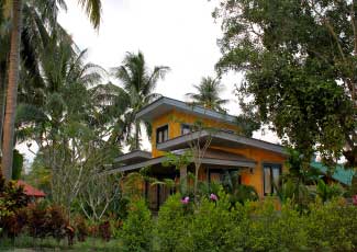 Beach house from the outside