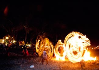 Fire Show at Bottle Beach