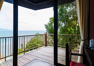 Sea View Villa's big balcony