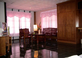 LIVING AREA IN VIP BEACHFRONT BUNGALOW