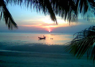 SUNSET TIME AT LONG BAY RESORT