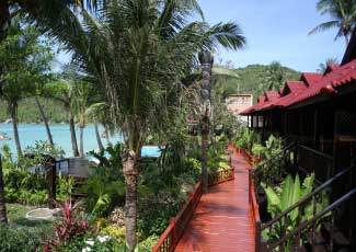 Bungalows Set Amongst Tropical Garden