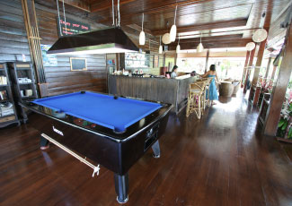 Pool Table at Salad Hut