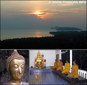 Wat Khao Tam: Sunset Views to Koh Samui, Sukhothai Buddha and the Chanting Hall